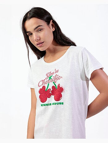 Pigiama a maniche corte da donna DISNEY Minnie Cherry