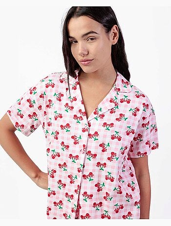 Pigiama a maniche corte da donna DISNEY Minnie Cherry