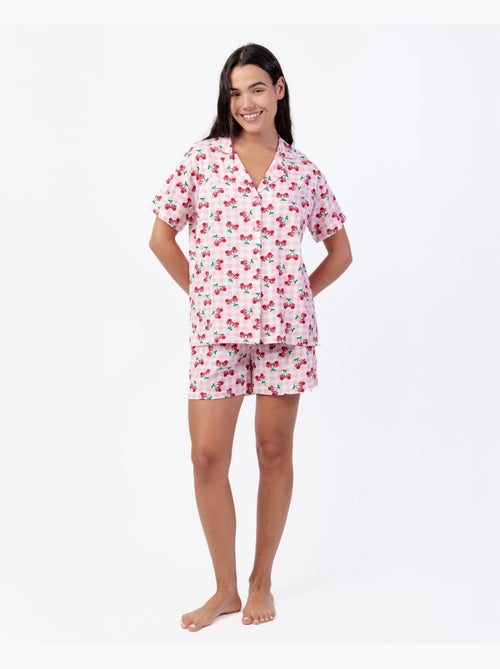 Pigiama a maniche corte da donna DISNEY Minnie Cherry - Kiabi Pigiama a maniche corte da donna DISNEY Minnie Cherry - Kiabi