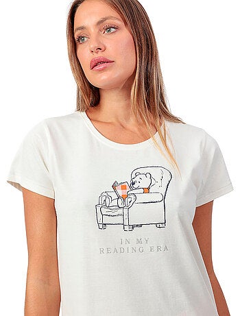 Pigiama a maniche corte da donna DISNEY Reading Era