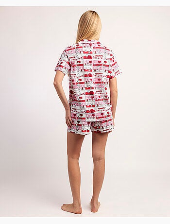 Pigiama a maniche corte da donna PEANUTS Love Valentines