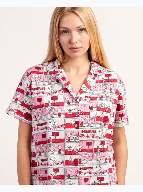 Pigiama a maniche corte da donna PEANUTS Love Valentines - Kiabi Pigiama a maniche corte da donna PEANUTS Love Valentines - Kiabi