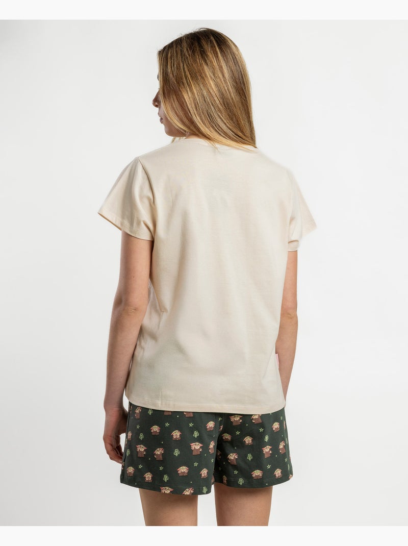 Pigiama a maniche corte da donna STAR WARS Precious Cargo Beige - Kiabi