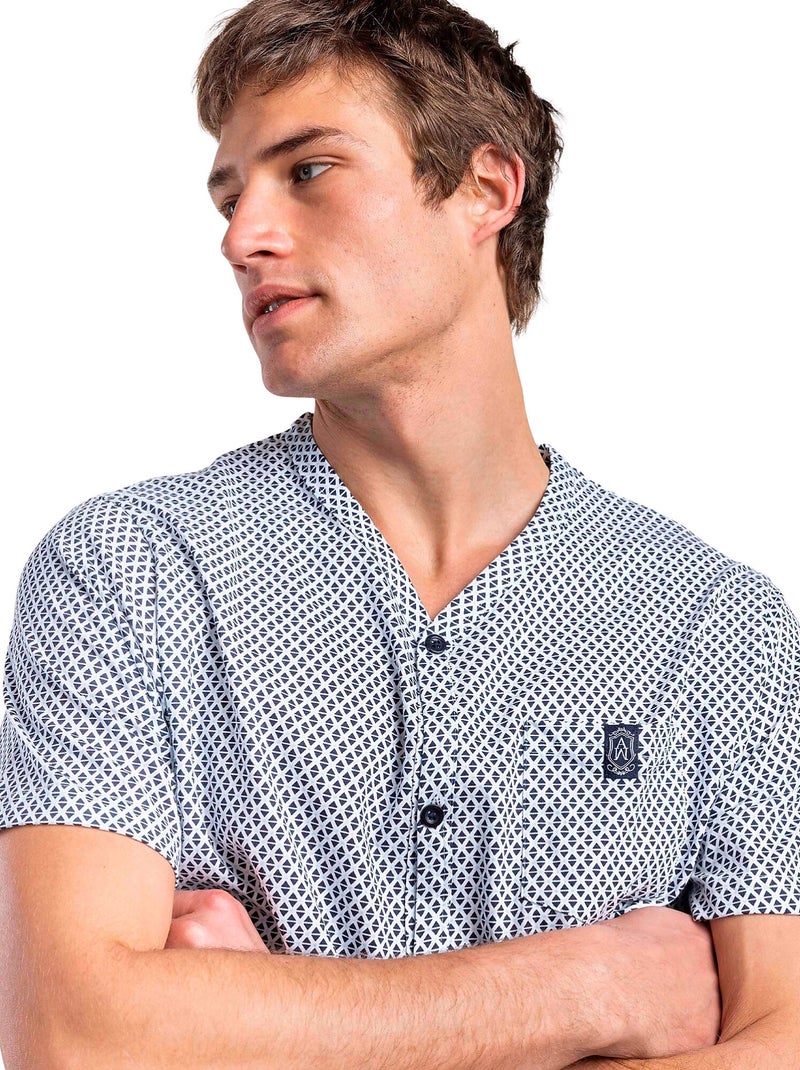 Pigiama a maniche corte da uomo ADMAS CLASSIC Blu - Kiabi