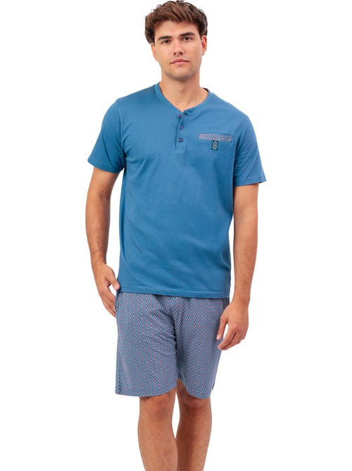 Pigiama a maniche corte da uomo ADMAS CLASSIC Sterling - Kiabi Pigiama a maniche corte da uomo ADMAS CLASSIC Sterling - Kiabi