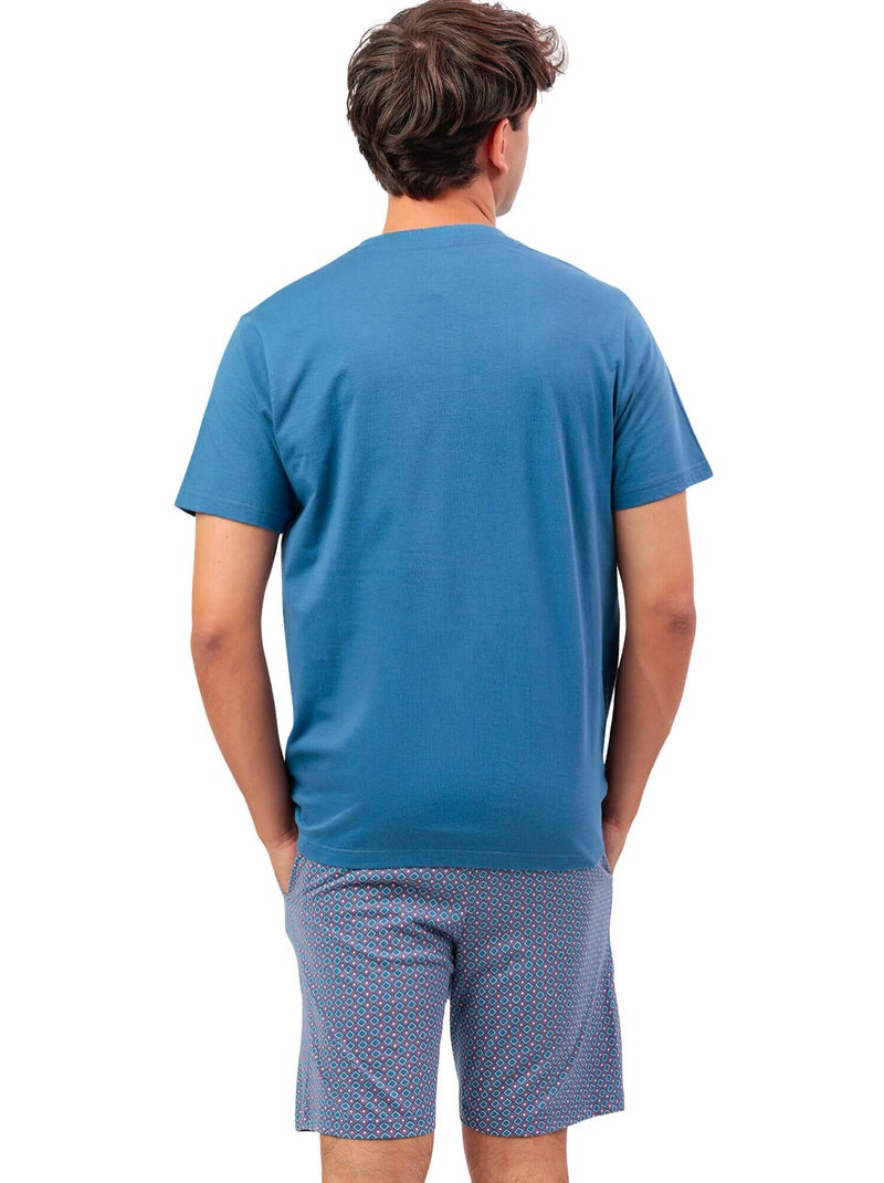 Pigiama a maniche corte da uomo ADMAS CLASSIC Sterling Blu - Kiabi