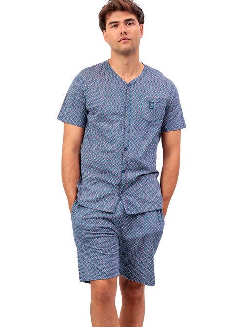 Pigiama a maniche corte da uomo ADMAS CLASSIC Sterling - Kiabi Pigiama a maniche corte da uomo ADMAS CLASSIC Sterling - Kiabi