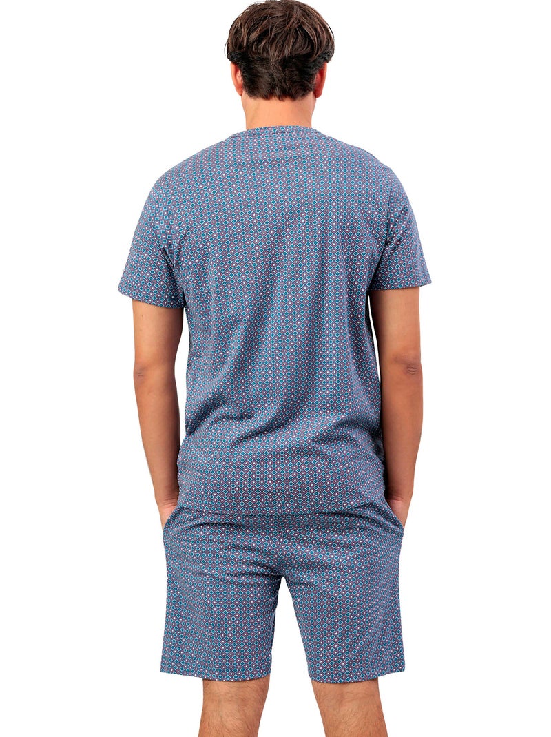 Pigiama a maniche corte da uomo ADMAS CLASSIC Sterling Blu - Kiabi