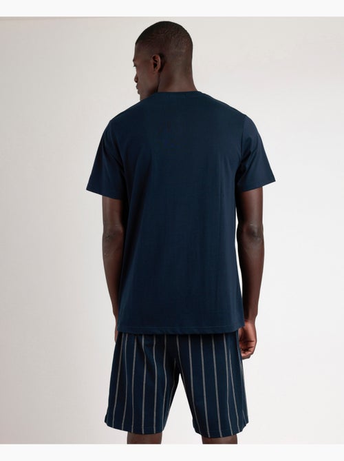 Pigiama a maniche corte da uomo della collezione ADMAS Navy - Kiabi Pigiama a maniche corte da uomo della collezione ADMAS Navy - Kiabi
