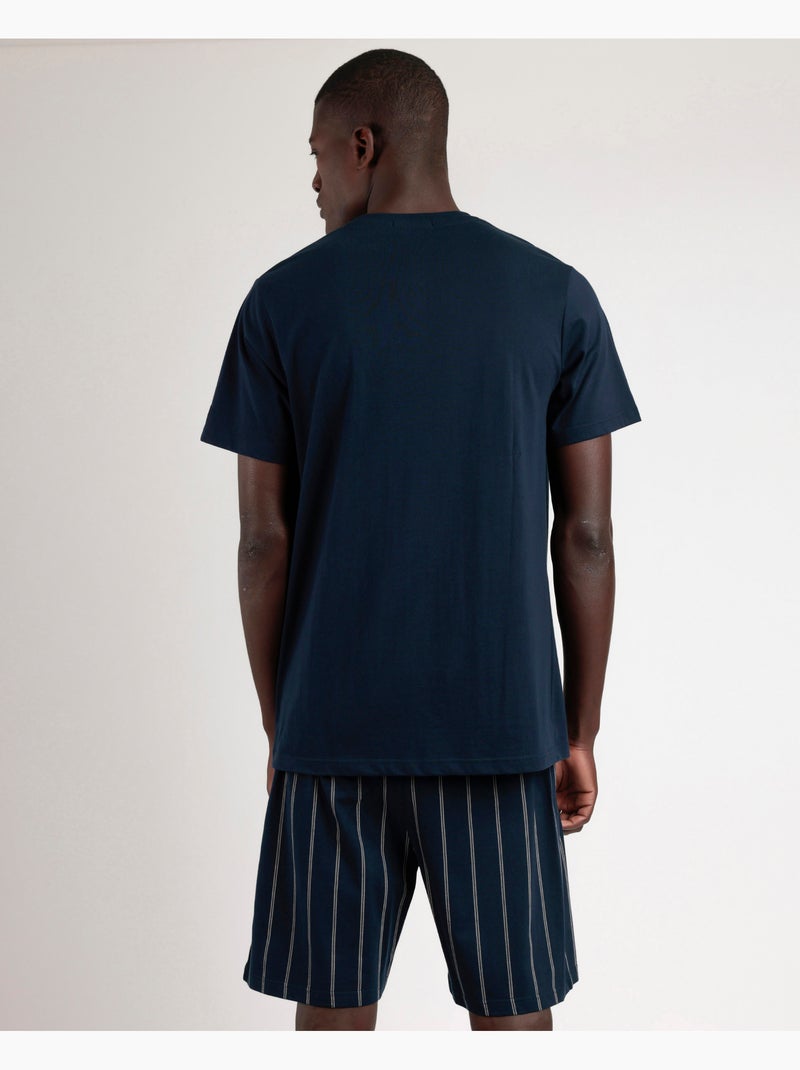 Pigiama a maniche corte da uomo della collezione ADMAS Navy Blu - Kiabi