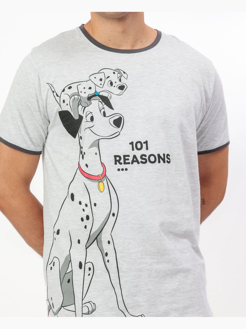 Pigiama a maniche corte da uomo DISNEY 101 Reasons Why Grigio melangiato - Kiabi