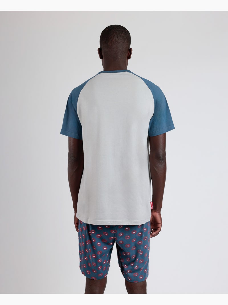 Pigiama a maniche corte da uomo DISNEY Generals Blu - Kiabi