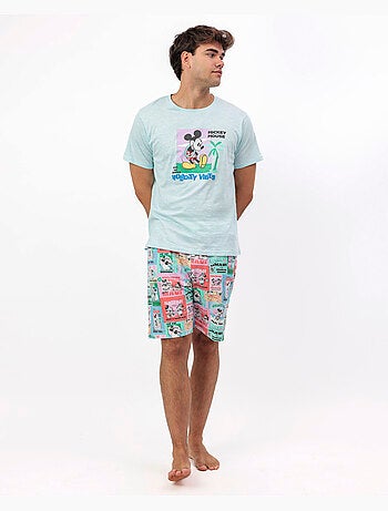 Pigiama a maniche corte da uomo Disney Holiday Vibes