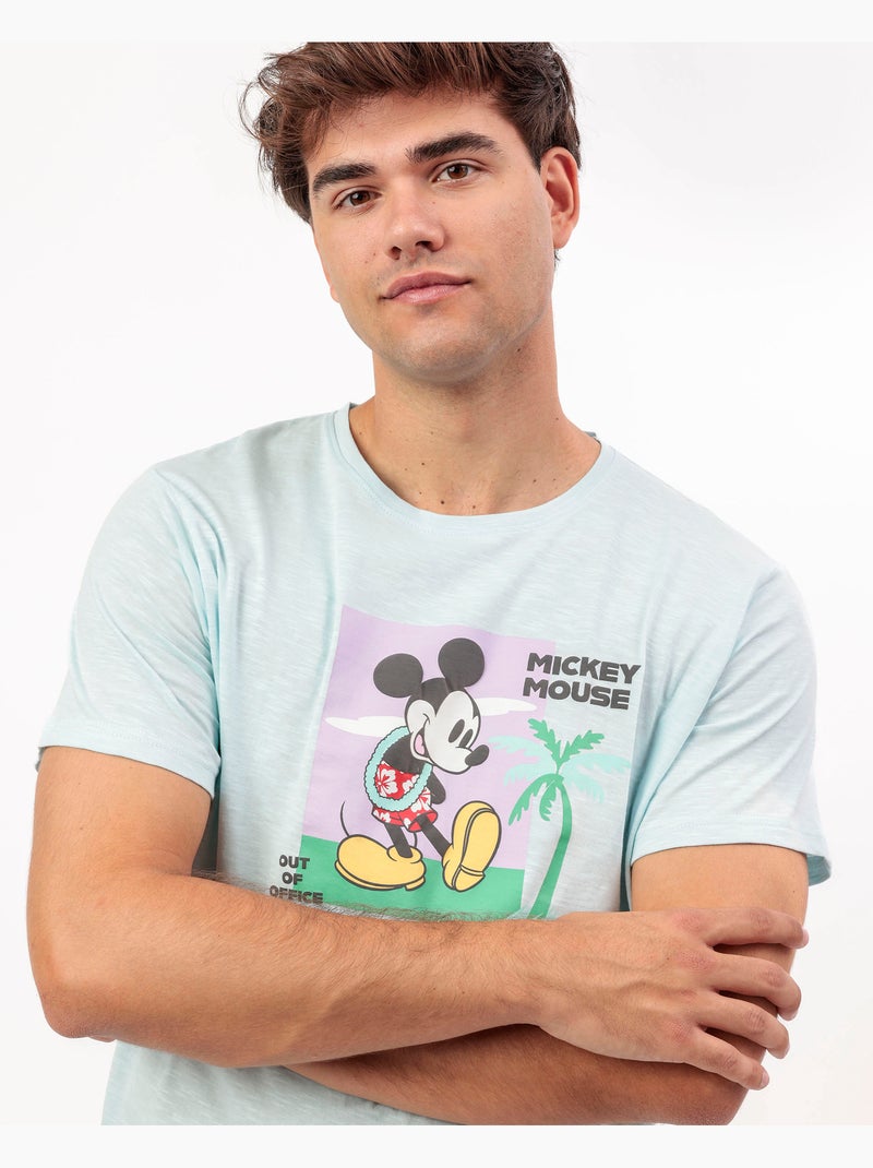 Pigiama a maniche corte da uomo Disney Holiday Vibes Blu - Kiabi