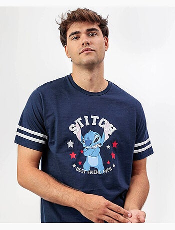 Pigiama a maniche corte da uomo DISNEY Stitch University