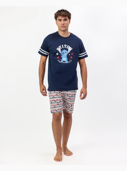 Pigiama a maniche corte da uomo DISNEY Stitch University - Kiabi Pigiama a maniche corte da uomo DISNEY Stitch University - Kiabi