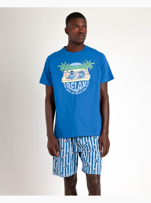 Pigiama a maniche corte da uomo DISNEY Stitch Waves - Kiabi
