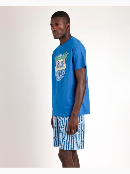 Pigiama a maniche corte da uomo DISNEY Stitch Waves - Kiabi