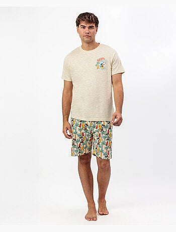 Pigiama a maniche corte da uomo DISNEY Surf S Up