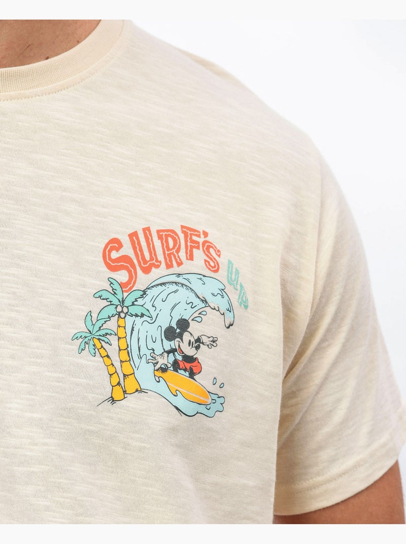 Pigiama a maniche corte da uomo DISNEY Surf S Up Crema - Kiabi