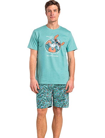 Pigiama a maniche corte da uomo DISNEY Vacation Mode