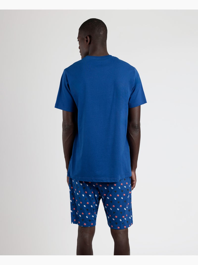 Pigiama a maniche corte da uomo DISNEY What's Up Blu - Kiabi