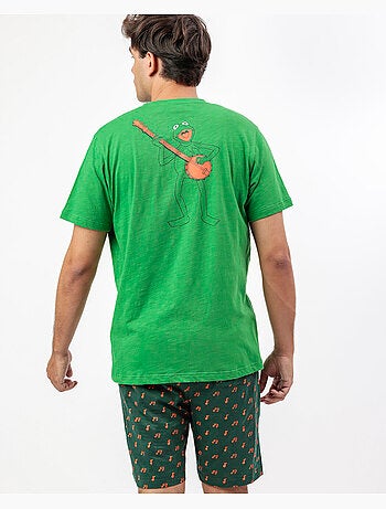 Pigiama a maniche corte da uomo Kermit la rana DISNEY MUPPETS