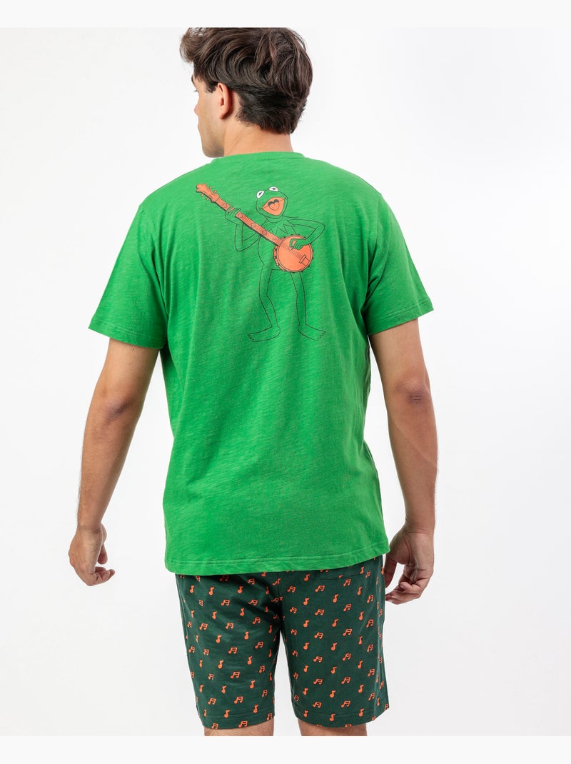 Pigiama a maniche corte da uomo Kermit la rana DISNEY MUPPETS Verde - Kiabi