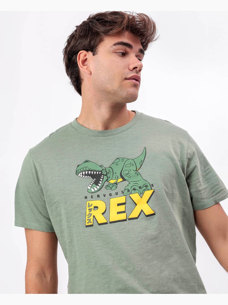 Pigiama a maniche corte da uomo Nervousaurus di TOY STORY Verde - Kiabi