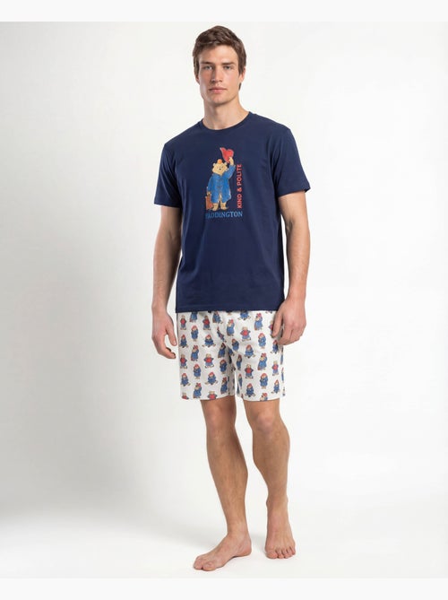 Pigiama a maniche corte da uomo PADDINGTON CLASSIC con stampa acquerello - Kiabi Pigiama a maniche corte da uomo PADDINGTON CLASSIC con stampa acquerello - Kiabi