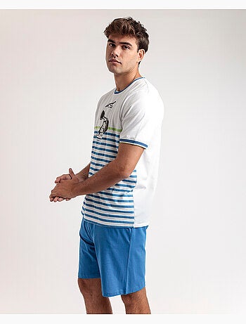 Pigiama a maniche corte da uomo PEANUTS Tennis Club