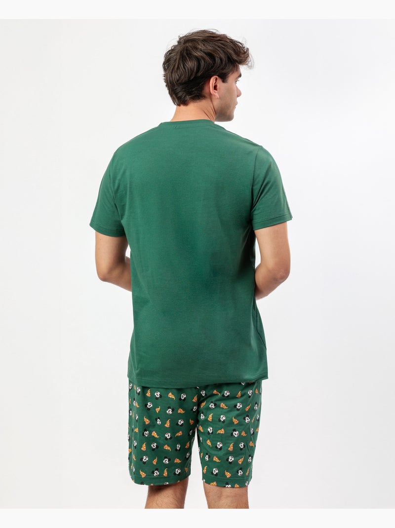 Pigiama a maniche corte DISNEY da uomo, modello Italia Verde - Kiabi