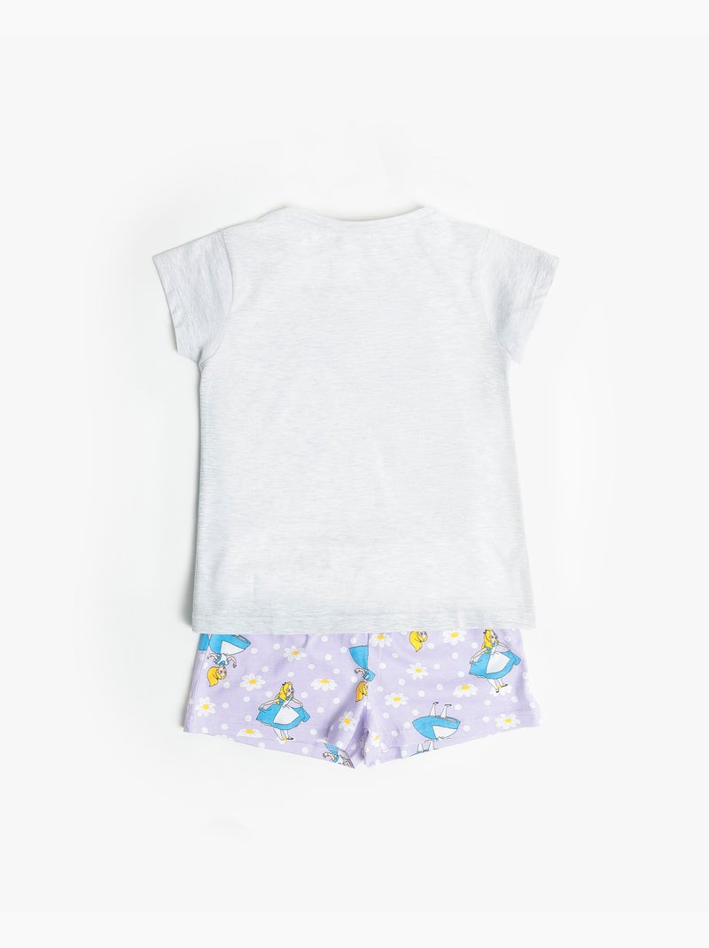 Pigiama a maniche corte DISNEY Dreamland per bambine Grigio melangiato - Kiabi