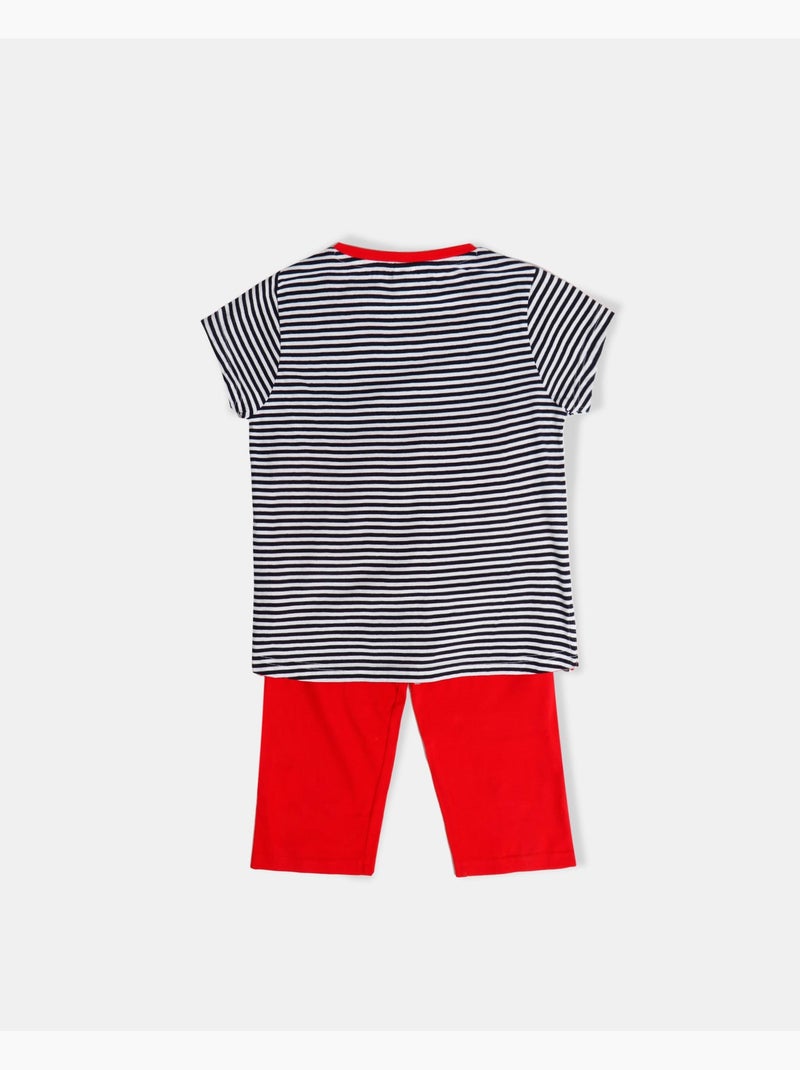Pigiama a maniche corte DISNEY Minnie Sailor per bambine Blu marino - Kiabi