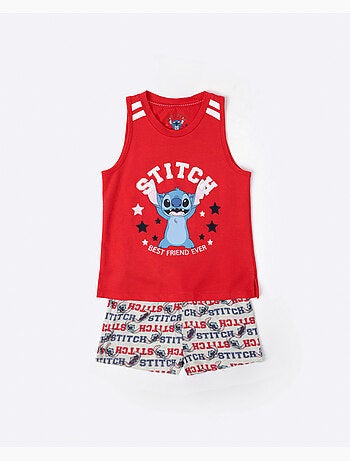 Pigiama a maniche corte DISNEY Stitch University per ragazze