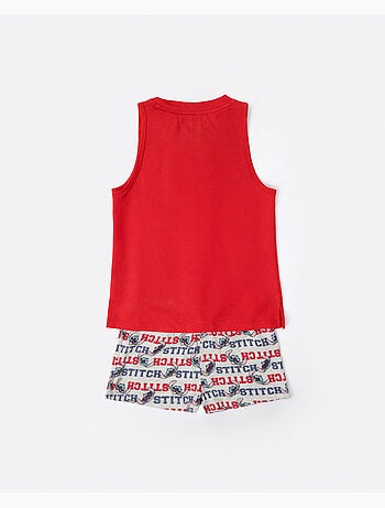 Pigiama a maniche corte DISNEY Stitch University per ragazze