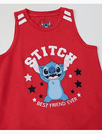 Pigiama a maniche corte DISNEY Stitch University per ragazze