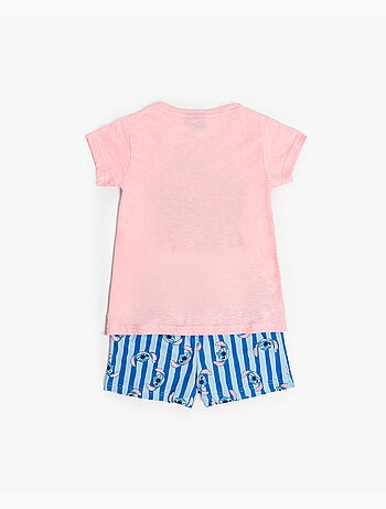 Pigiama a maniche corte DISNEY Stitch Waves per bambine