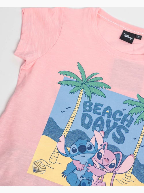 Pigiama a maniche corte DISNEY Stitch Waves per bambine - Kiabi Pigiama a maniche corte DISNEY Stitch Waves per bambine - Kiabi