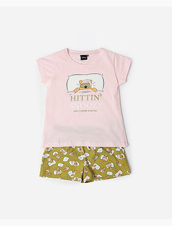 Pigiama a maniche corte Disney Winnie per bambine