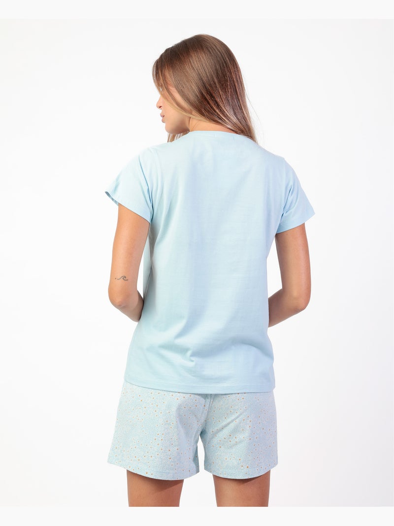 Pigiama a maniche corte Grow Wild da donna ADMAS Blu - Kiabi