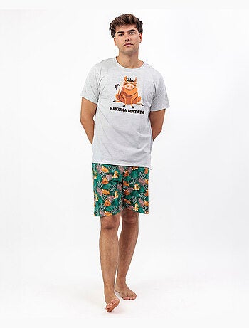 Pigiama a maniche corte Hakuna da uomo DISNEY