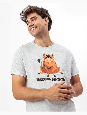 Pigiama a maniche corte Hakuna da uomo DISNEY