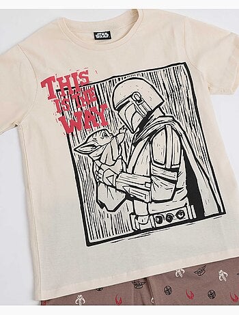 Pigiama a maniche corte in lino per ragazzi STAR WARS