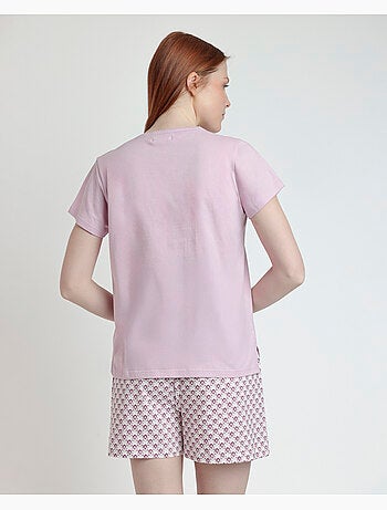 Pigiama a maniche corte in stile greco da donna STAY AT HOME