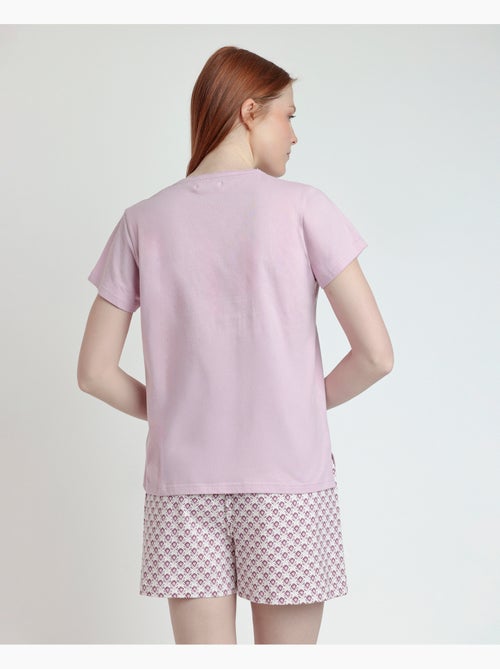 Pigiama a maniche corte in stile greco da donna STAY AT HOME - Kiabi Pigiama a maniche corte in stile greco da donna STAY AT HOME - Kiabi