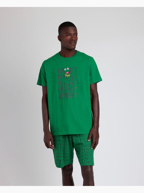 Pigiama a maniche corte Kermit da uomo DISNEY - Kiabi Pigiama a maniche corte Kermit da uomo DISNEY - Kiabi