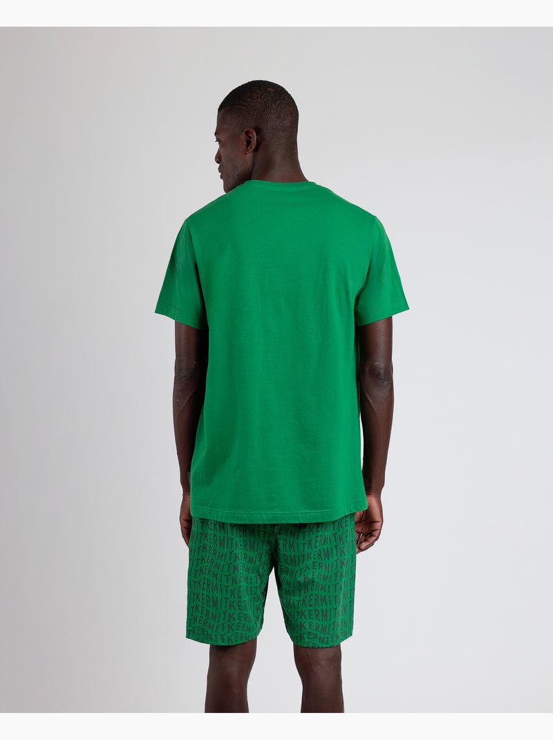 Pigiama a maniche corte Kermit da uomo DISNEY Verde - Kiabi
