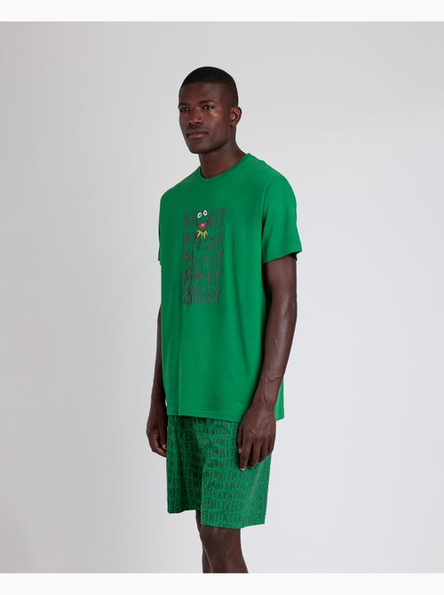 Pigiama a maniche corte Kermit da uomo DISNEY - Kiabi Pigiama a maniche corte Kermit da uomo DISNEY - Kiabi