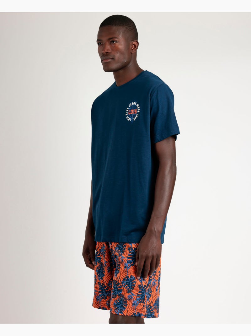 Pigiama a maniche corte LOIS Generals da uomo Blu marino - Kiabi